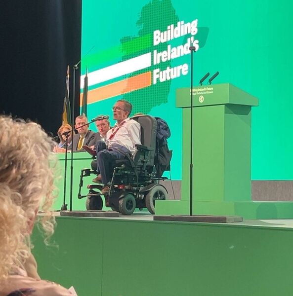 Karl Cretzan speaking at the event.