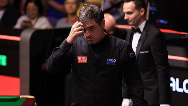 Ronnie O’Sullivan’s bid for eighth world title ended by John Higgins fightback