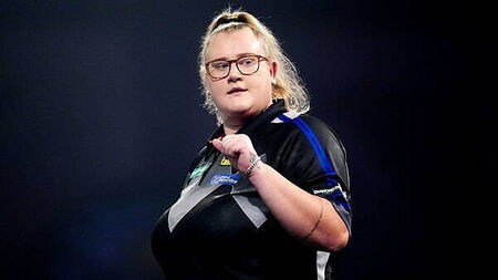 Beau Greaves first woman to win PDC ranking title with victory in Milton Keynes