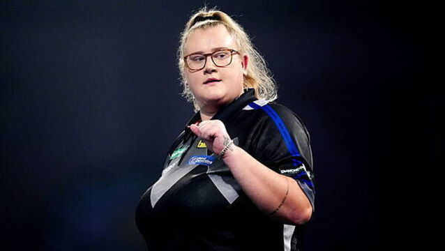 Beau Greaves first woman to win PDC ranking title with victory in Milton Keynes