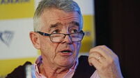 Ryanair average fares may not grow this year, O'Leary warns