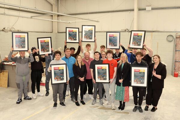 Waterford Youth Greening Up Future Career Paths with Apprenticeship' - Pathways to Apprenticeship Group at WYTEC pictured with tutors and national GA Schools Competition 2026 (Build) Awards" - Pictured in image are WYTEC students - Martin Maughan, Johnnie Ronan, Yunus Tofeg, Isaac Crowley, Patrick Harty, Jake Hickey, Leon Lam, Harry Davies, Nathan Westlake, Oisín Foley, Noshad Mohammad Khil, Eoghan Broxson, Dino Taglienti pictured with WYTEC staff, Paddy Mullally, tutor of Pathway to Apprenticeships group, John Lowe, tutor of Practical Skills group and Rebecca Ryan, Linked Work Experience (LWE) Coordinator. Photograph by Declan Roughan / Press Eye