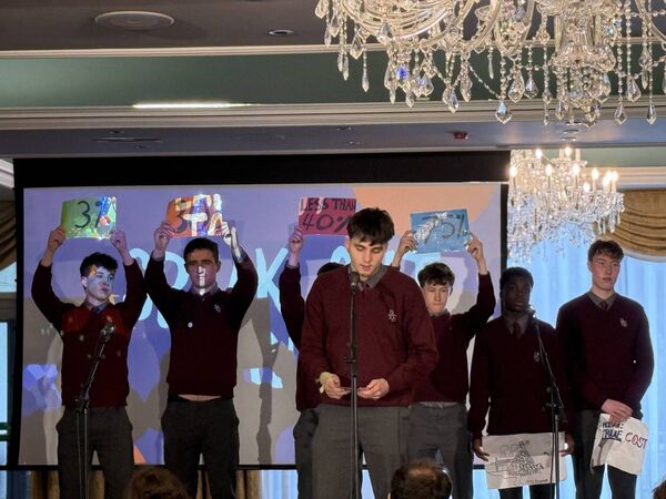 The 'Fast Fashion' team from De La Salle College at the YSI event.