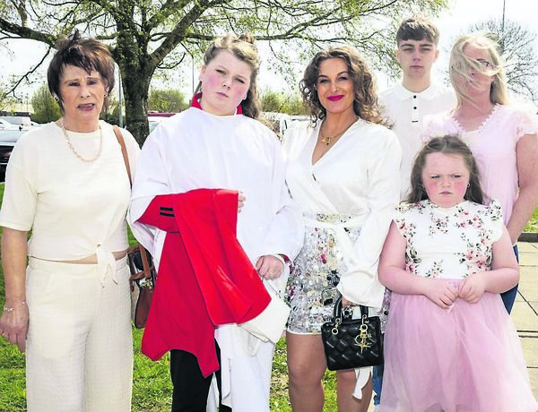 Sophia Connolly, St. Saviour’s, who was Confirmed by Bishop Alphonsus Cullinan, at St. Saviour’s Church. 	All Photos: Joe Evans