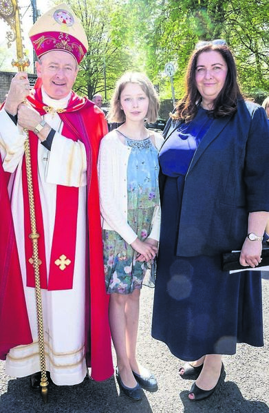 Evelyn Delahunty, St. John of God, who was confirmed by Bishop Alphonsus Cullinan at St. Joseph &amp; Benildus Church.