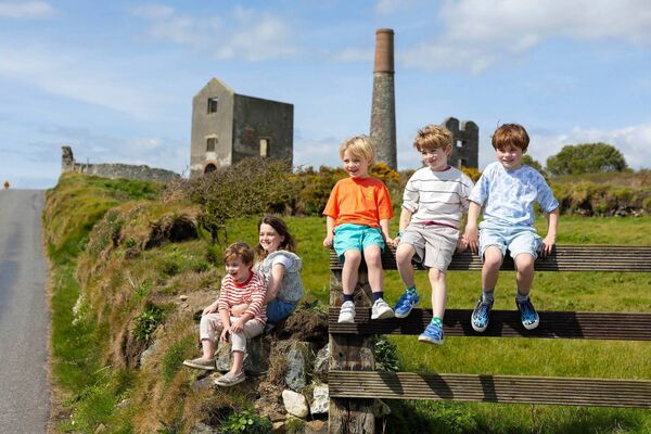 Pictured at the UNESCO Global Geopark on the Copper Coast in Waterford, ‘Finding their Wild’ are Jeff Cowman (4), Charli McNicholas (10), Jack Allen (7), Arthur Allen (4) and Hugh Cowman (7). Photo: Patrick Browne 