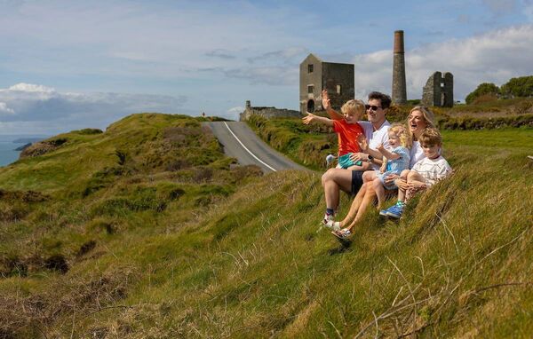 Pictured at the UNESCO Global Geopark on the Copper Coast in Waterford, ‘Finding their Wild’ are Keith and Jane Allen with their children Jack (7), Arthur (4) and Fiadh (2). Photo: Patrick Browne 