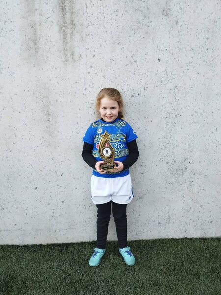 Eliza was the latest U8 Portlaw camogie player of the week.