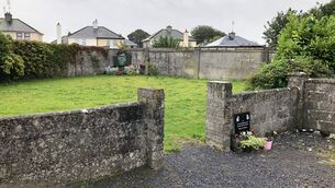 <p>View of a grave site at the Bon Secours Mother and Baby Home in Tuam, Galway.</p>