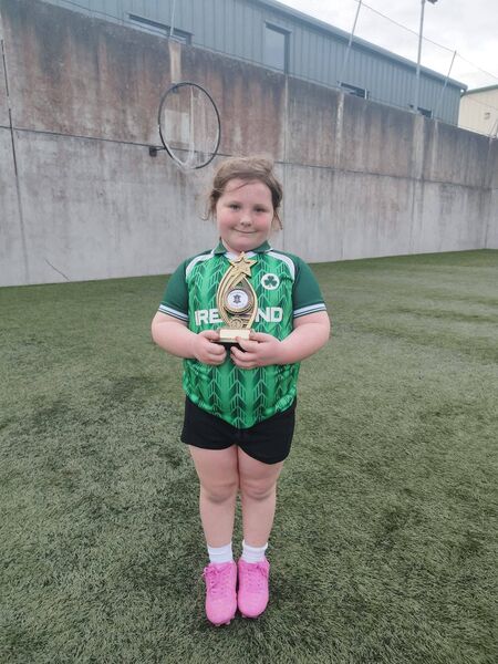 Portlaw Camogie Club's more recent U8 Player of the Week, Aoife.