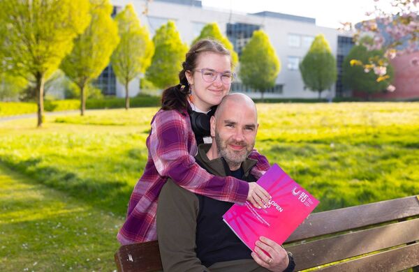 Father and daughter Eoin and Aoife Coady from Tramore, Co Waterford. Photograph: Patrick Browne