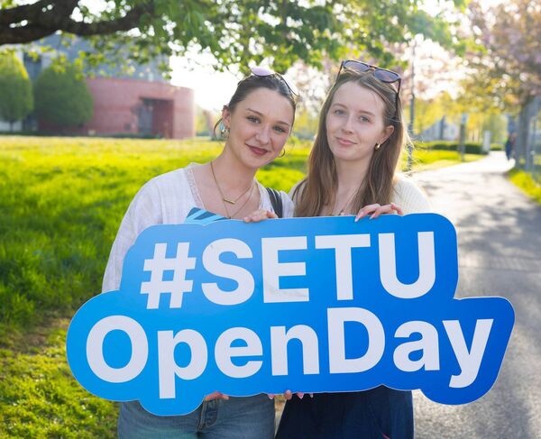 Aoife Sheehan and Ella Long from Kilmeadan, Co Waterford. Photograph: Patrick Browne