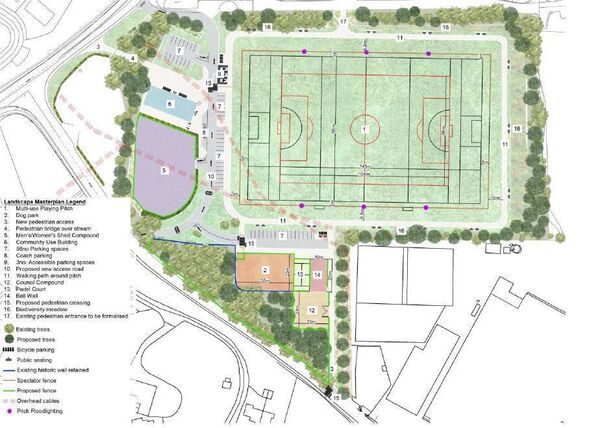 The revised masterplan for the Clover Meats site