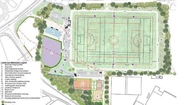Full-size playing pitch included in new plans for former Clover Meats site
