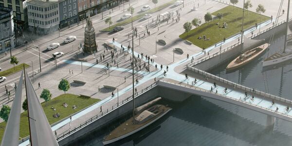 South Quays plaza