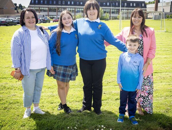 Petiana, Niamh, Dasha, Eli and Jane Doneny, Special Class Co-Ordinator. 