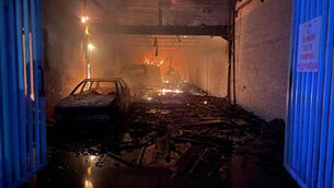 <p>Extensive damage caused by a major fire at Waterford city's Tycor Business Centre.</p>