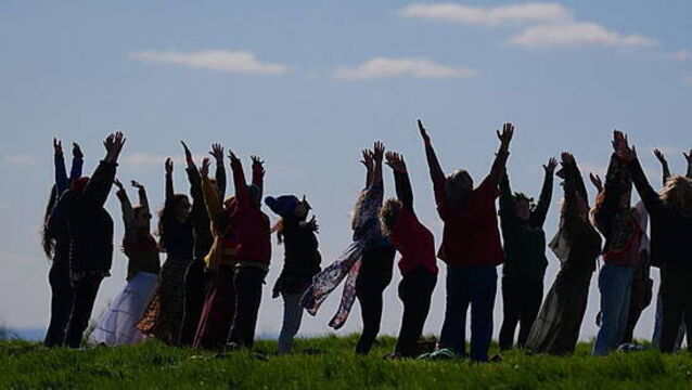 Bealtaine celebrations take place on the Hill of Uisneach in Co Westmeath