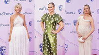 Vogue Williams, Laura Whitmore and Phillipa Dunne channel spring hues at the Bafta TV Awards