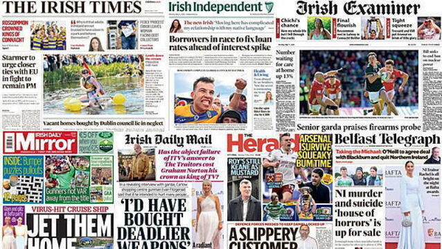 What the papers say: Monday's front pages