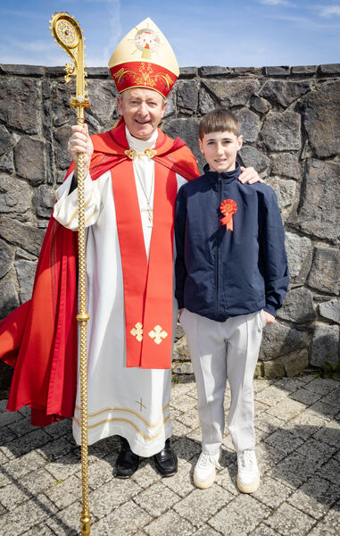  Michael Quealy, Gaelscoil Phort Láirge, who was confirmed by Bishop Alphonsus Cullinan at St. Mary's Church Ballygunner.