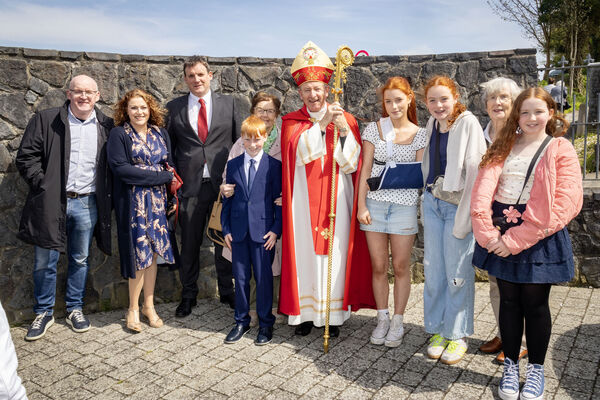  Hugh Kearney, Gaelscoil Phort Láirge, who was confirmed by Bishop Alphonsus Cullinan at St. Mary's Church Ballygunner.