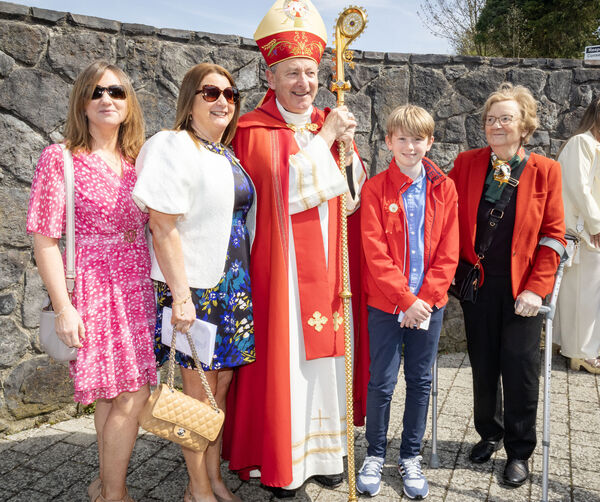  Daire Ó Coileáin, Gaelscoil Phort Láirge, who was confirmed by Bishop Alphonsus Cullinan at St. Mary's Church Ballygunner.