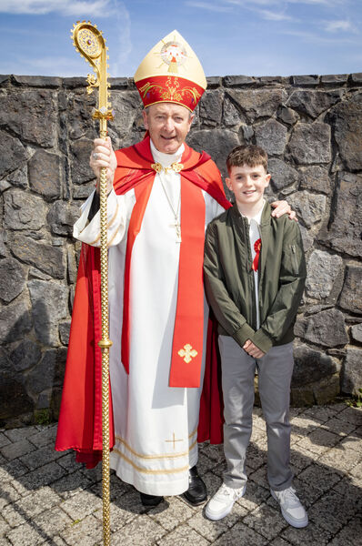  Fintan Bloomer, Gaelscoil Phort Láirge, who was confirmed by Bishop Alphonsus Cullinan at St. Mary's Church Ballygunner.