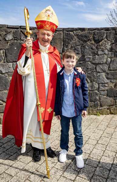  Fionn Hearne, Gaelscoil na nDéise, who was confirmed by Bishop Alphonsus Cullinan at St. Mary's Church Ballygunner.