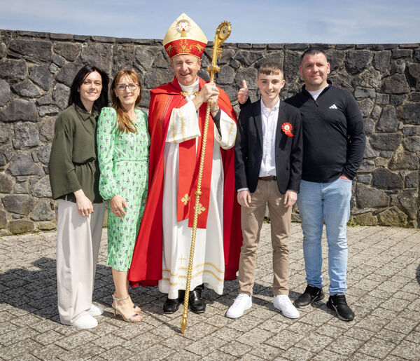  Patrick Sinnott, Gaelscoil na nDéise, who was confirmed by Bishop Alphonsus Cullinan at St. Mary's Church Ballygunner.