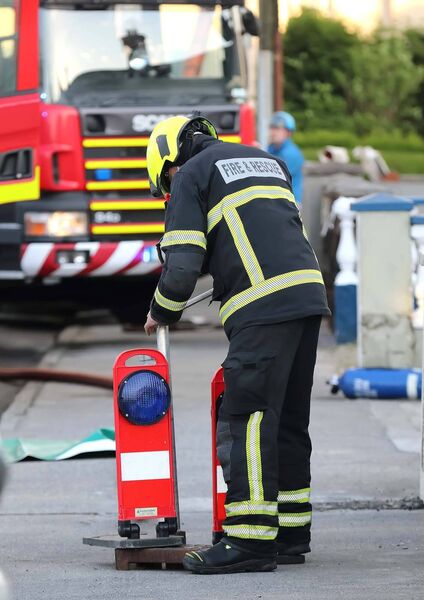 Emergency services were quick to arrive at the scene. Pic: Noel Browne. Emergency services were quick to arrive at the scene. Pic: Noel Browne.