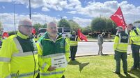 Ambulance strikes commence outside University Hospital Waterford