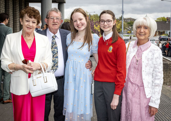  Cara Sinnott, St. Ursula's, who was confirmed by Bishop Alphonsus Cullinan at the Sacred Heart Church.