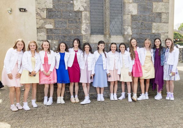  Pupils from St. Mary's NS Ballygunner, who were confirmed by Bishop Alphonsus Cullinan at St. Mary's Church Ballygunner.