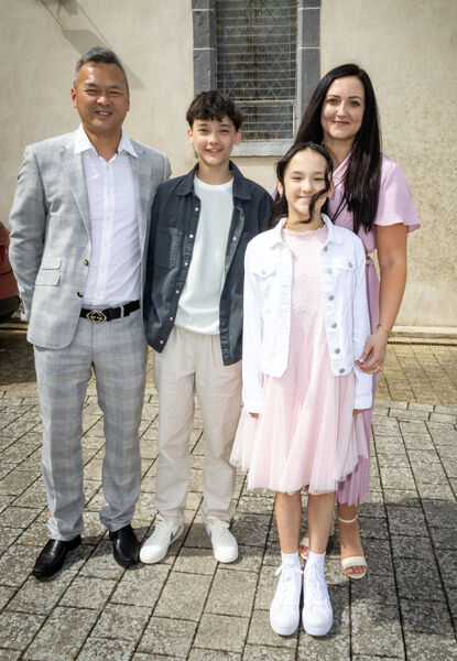  Maria Sun, St. Mary's NS Ballygunner, who was confirmed by Bishop Alphonsus Cullinan at St. Mary's Church Ballygunner.