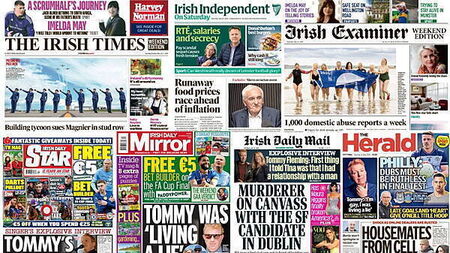 What the papers say: Saturday's front pages