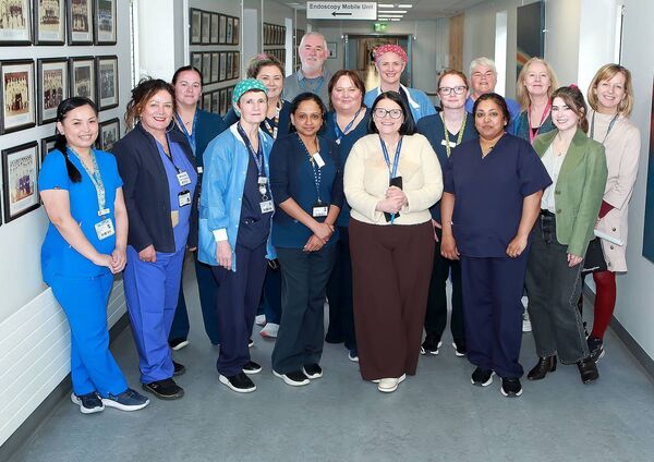 Director of Nursing Niamh Sheehan, University Hospital Waterford nursing staff and Réalta/Waterford Healing Arts team members pictured at the launch. 