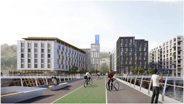 It is reported that the attraction of scale will overlook the North Quays development.
