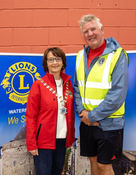 Pictured at The Rainbow Hall, Kilmacthomas were Martina Harte, President, Waterford Lion's Club and Dermot Grahan, Vice President,Dungarvan Lion's Club. Photo: John Power Pictured at The Rainbow Hall, Kilmacthomas were Martina Harte, President, Waterford Lion's Club and Dermot Grahan, Vice President,Dungarvan Lion's Club. Photo: John Power