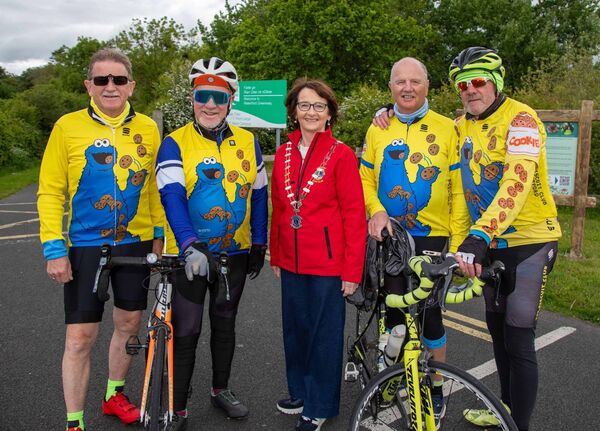 Lion's Club President Martina Harte with members of The Biscuit Club. Photo: John Power Lion's Club President Martina Harte with members of The Biscuit Club. Photo: John Power