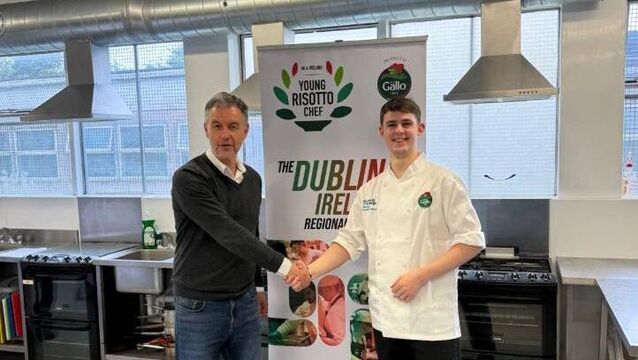 <p>Donal Byrne (22), (right) who is a rising culinary talent, secured his place in the highly anticipated grand final of the event.</p>