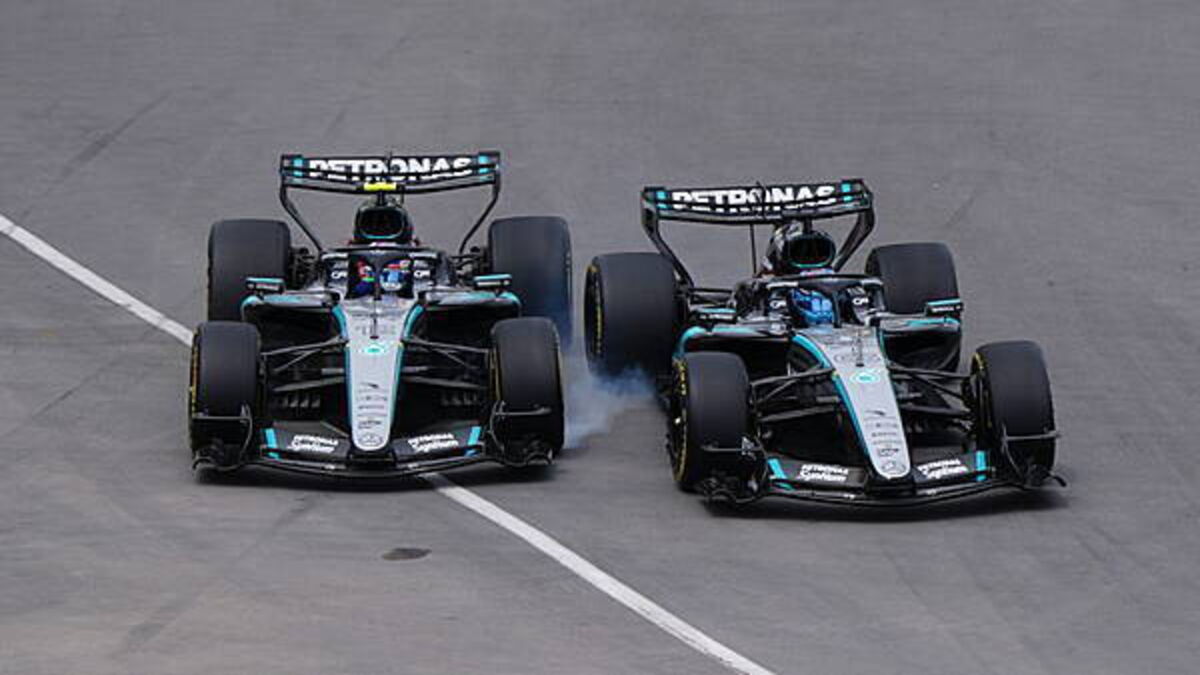 Kimi Antonelli rages at George Russell after clash in Canadian Grand Prix sprint