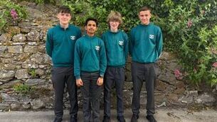 <p>CBS Dungarvan were Community Safety category award winners - pictured are students Rian Bulfin, Krishay Dulera, Harry Higgins and Jack Shaw.</p>