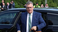 Former DUP leader Donaldson arrives at court for sexual offences trial