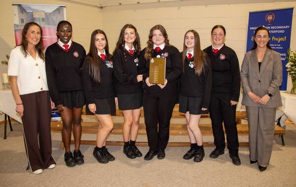 Recipients of the Transition Year P.E. Award are pictured with TY P.E. teachers Jacqui Watson Windle and Lauren Dermody. Photo: John Power Recipients of the Transition Year P.E. Award are pictured with TY P.E. teachers Jacqui Watson Windle and Lauren Dermody. Photo: John Power
