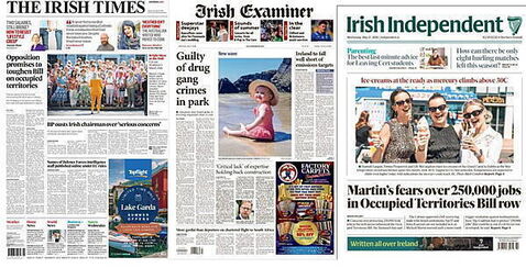 What the papers say: Wednesday's front pages