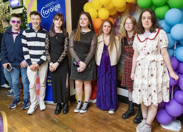 Members of Clashmore/Kinsalebeg Foróige Club, Waterford, who attended the Foróige Clubs Spectacular Regional Ball in O'Shea's Hotel Tramore. Photo: Joe Evans