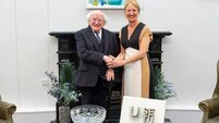 Michael D. Higgins is presented with 2026 Mike Cooley Award at SETU's Waterford campus