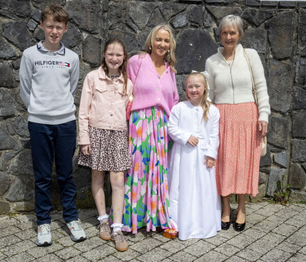  Lottie Kennedy, St. Mary's Ballygunner, who received her First Holy Communion at St. Mary's Church.