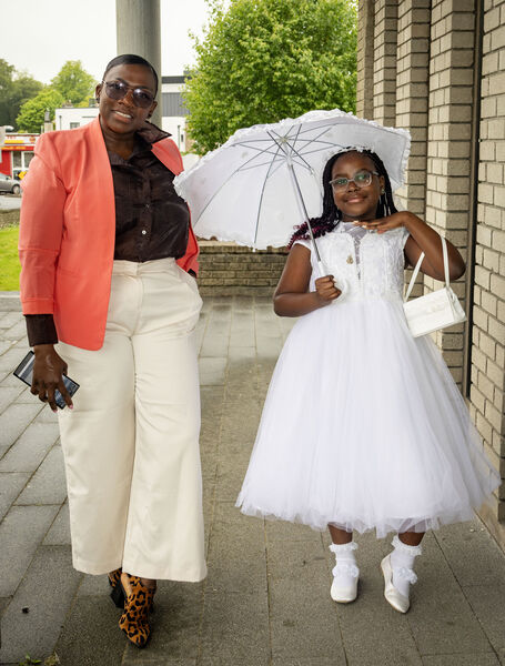  Anaya Mawela, St. Ursula's, who received her First Holy Communion at the Sacred Heart Church.
